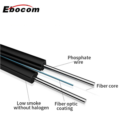 FTTH Indoor Drop Cable  GJXH G652D G657A1 A2  For Networking Internet Communication
