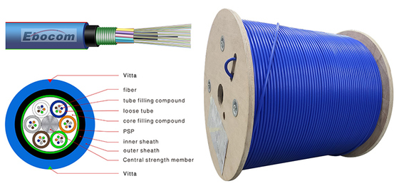 Flame Retardant Mining Cable MGTSV  G652D 12 24 36 48 core Outdoor Armoured Communication