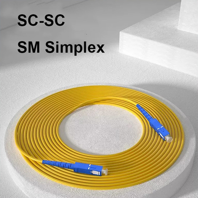 Customized Length SC-SC Patch Cord Simplex SM 2.0mm 3.0mm 1M 3M 5M LSZH Manufacturer