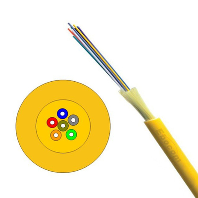 Indoor Colored Optical Fiber Cable gjfjv 2 4 12 24 Core SM MM G652D G657A1 OM3