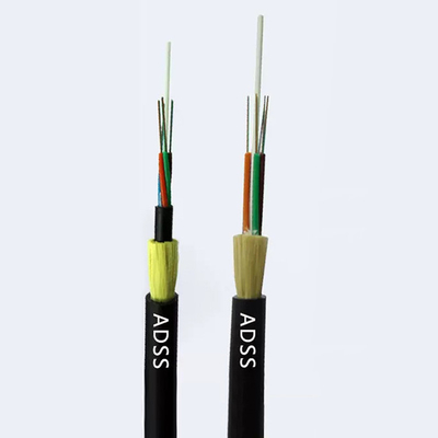 100M ADSS Fiber Optic Cable12/24/48/96 Core SM G652D Optical Cable Fiber Count 2-288 Jacket Material PE