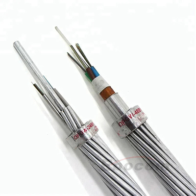 OPGW48B1-50 Overhead Ground Wire Cable  24 48 72 96Core For Tower 220KV Networking Communication